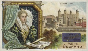 Koningin Elizabeth I van Engeland en de Tower of London